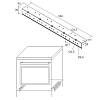 Listwa do montażu wbudowanego piekarnika L= 384, metal., Scilm, zdjecie - zdjecie №4 - small
