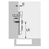 Prowadnik krzyżakowy Sensys, D=1,5mm, z mimośrodem, 9071671, Hettich, kupic - zdjecie №2 - small