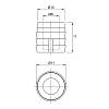 Mufa M6 L11 D10, wbijana, tworzywo, nr 33 (1004928) Hettich, zdjecie - zdjecie №4 - small