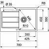 Zlewozmywak wbudowywany Tectonite® Sirius S2D 611-78 Kamienny Szary Franke 143.0612.630, kupic - zdjecie №2 - small