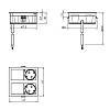 VersaHIT Blok gniazdowy podwójny, 2 gniazda, 110-220V, 16A, IP54, aluminium szczotkowane, zamowienie online - zdjecie №7 - small