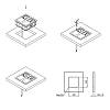 VersaHIT Blok gniazdowy podwójny, 1 gniazdo + 2 porty USB (5V, 2.1A), 110-220V, 16A, IP54, aluminium szczotkowane, od producenta - zdjecie №8 - small