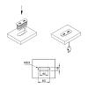 VersaPICK Gniazdo USB owalne, 2 porty USB (5V, 2.1A), 110-220V, IP20, polimer, biały matowy, zamowienie online - zdjecie №7 - small