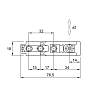 Prowadnik Sensys liniowy dystans 1,5 czarny obsydian z mimośrodem (9117471) Hettich, kupic - zdjecie №2 - small