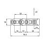 Prowadnik Sensys liniowy dystans 3 czarny obsydian z mimośrodem (9117472) Hettich, kupic - zdjecie №2 - small