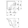 Narożnik wewnętrzny ciemnoszary 90 WAP 118 98138, kupic - zdjecie №2 - small