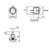 Włącznik przyciskowy mini 220V/12V, 3A/6A, 16,5 mm, biały, zdjecie - zdjecie №4 - small