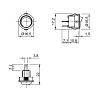 Włącznik przyciskowy mini 220V/12V, 3A/6A, biały, zdjecie - zdjecie №4 - small