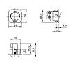 Włącznik przyciskowy kwadratowy 220V/12V, 6A, czarny, zdjecie - zdjecie №4 - small