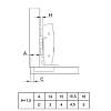 Zawias Clip-on 110° Sensys 8646i NK front 10–16mm, z domykiem,cz. obsydian (9091793) Hettich, zamowienie - zdjecie №6 - small