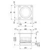 Nóżka meblowa regulowana, Ø 50 mm, h=50-65 mm, max 80 kg, chrom, nie drogie - zdjecie №3 - small