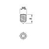 Śruba stożkowa z gniazdem imbusowym do złącza Housing Ø10, L=8, metal, (GR14) Permo, zdjecie - zdjecie №4 - small