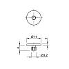 Zaślepka do złącza Housing D=10, metal, (CF17) Permo, cena - zdjecie №5 - small