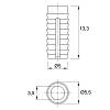 Mufa pod wkręt L13 D5, wbijana, rozporowa, nr 43 (1004932) Hettich, zdjecie - zdjecie №4 - small