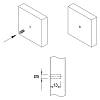 Mufa pod wkręt L13 D5, wbijana, rozporowa, nr 43 (1004932) Hettich, nie drogie - zdjecie №3 - small