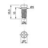 Śruba M6 L=13 mm, metalowa, (VE02) Permo, cena - zdjecie №5 - small