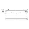 Listwa boczna do blatu lewa L=600 H=40 R-1, aluminium, kupic - zdjecie №2 - small