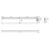 Listwa szczelinowa do blatu L=600 H=40 R-4, aluminium, kupic - zdjecie №2 - small