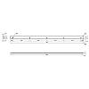 Listwa boczna do blatu lewa L=920 H=38 R-6, aluminium, kupic - zdjecie №2 - small