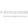 Listwa boczna do blatu prawa L=920 H=38 R-3, aluminium, kupic - zdjecie №2 - small