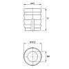 Mufa M6 L13 D10, wbijana, tworzywo, nr 100 (79540) Hettich, zdjecie - zdjecie №4 - small