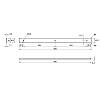 Listwa boczna do blatu lewa L=600 H=40 R-4, czarna, kupic - zdjecie №2 - small