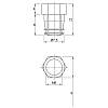 Komplet złącze do korpusów Housing Ø10 do płyty 18 mm, Permo, kupic - zdjecie №2 - small