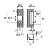 Zawias Sensys 8638i 95 do aluminiowego profilu, wpuszczany (9072526) Нettich, kupic - zdjecie №2 - small