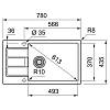 Zlewozmywak wbudowywany Tectonite® Sirius S2D Slim 611-78 XL Onyx Franke 143.0618.646, kupic - zdjecie №2 - small