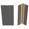 Profil MDF 2002 726 Ciemno Szary Jedwab Matt 2800x48x3mm - small