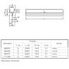 Profil wpuszczany - uchwyt Ferro Fiori by Schuco M 7080 nikiel anodowany, 19 mm, nie drogie - zdjecie №3 - small