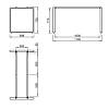 Rama stołu w kształcie litery O, antracyt RAL 7016, 1200x600mm, zamowienie - zdjecie №6 - small