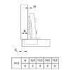 Zawias Clip-on, 95°, Intermat 9936, nakładany,do frontów o grubości do 32 mm, niklowy (73913)Hettich, zamowienie - zdjecie №6 - small