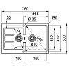 Zlewozmywak wbudowywany Tectonite® Sirius S2D 651-78 Biały Polarny Franke 143.0618.686, kupic - zdjecie №2 - small