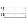 Uchwyt D-740 AL/128 G2 szeroki 20 mm chrom, zdjecie - zdjecie №4 - small
