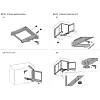 Corner FRONT 900 mm, prawy, chrom, Muller, hurt - zdjecie №10 - small