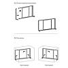 Corner FRONT 900 mm, prawy, chrom, Muller, cena od producenta - zdjecie №9 - small