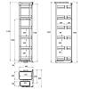 Cargo ATLANT 450mm (Н = 1780mm) Muller, kupic - zdjecie №2 - small