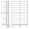 Cokół H=150 mm L=3000 mm, srebrna szczotka, Thermoplast, kupic - zdjecie №2 - small