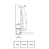 Zawias Clip-on, 95°, Intermat 9936, nakładany, do profilu aluminiowego, niklowy (9155233) Hettich, cena - zdjecie №5 - small