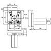 Zamek wpuszczany do płyty wiorówej Muller CL 38mm, kupic - zdjecie №2 - small