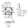 Zamek wpuszczany z długą zasuwą Muller CL 22mm, kupic - zdjecie №2 - small