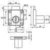 Zamek wpuszczany do płyty wiórowej Muller CN 22mm, nie drogie - zdjecie №3 - small