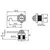Zamek wpuszczany z zaczepem Muller CN 20mm, kupic - zdjecie №2 - small
