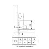 Zawias 110°, Sensys 8646i, wewnętrzny, front 10–16 mm, z domykiem, czarny obsydian (9091795) Hettich, kupuj hurtowo - zdjecie №11 - small