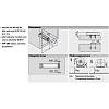Adapter TIP-ON do drzwi, Wersja standardowa, prosty, Wkręty+R7036     platynowoszara*P/U: 250 (956.1201)   BLUM, kupic - zdjecie №2 - small