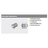 odbojnik, Ø 8 mm, nawiercić, wysokość: 2.5 mm+R9006 szara*P/U:     1000/10000 (993.706)   BLUM, kupic - zdjecie №2 - small