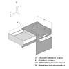 Komplet szuflady Muller Box profi line 3D L=350 Н=95 Antracyt, nie drogie - zdjecie №3 - small