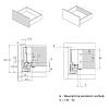 Komplet szuflady Muller Box profi line 3D L=450 Н=95 Antracyt, cena - zdjecie №5 - small