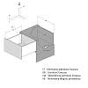 Komplet szuflady Muller Box profi line 3D L=450 Н=238 Biały, nie drogie - zdjecie №3 - small